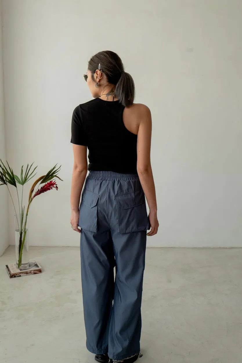 ( 3 COLOURS ) ONE SHOULDER TEE *LAST 2*