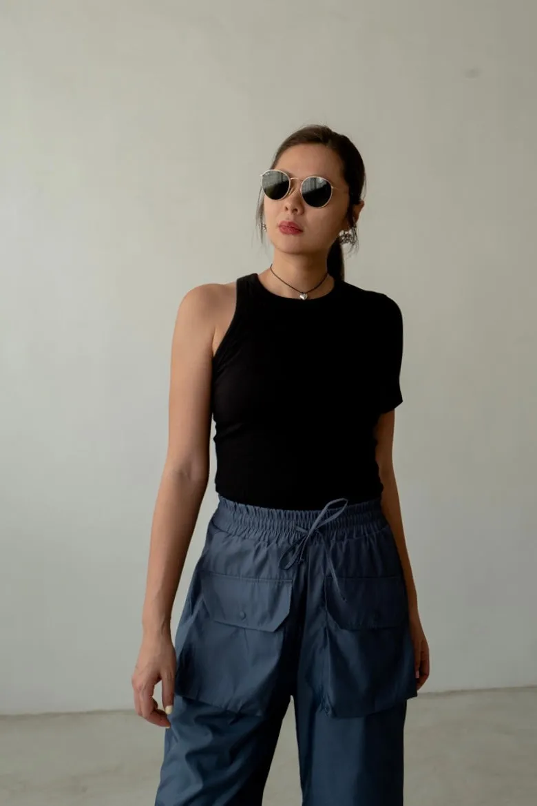 ( 3 COLOURS ) ONE SHOULDER TEE *LAST 2*