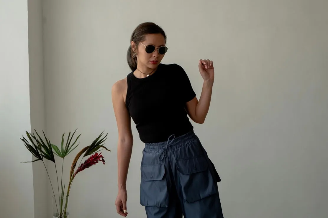 ( 3 COLOURS ) ONE SHOULDER TEE *LAST 2*