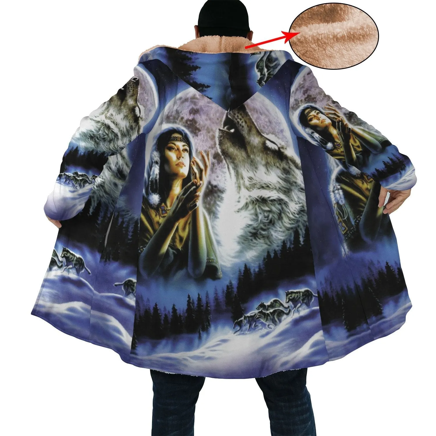 Blue Beauty Wolf Cloak WCS