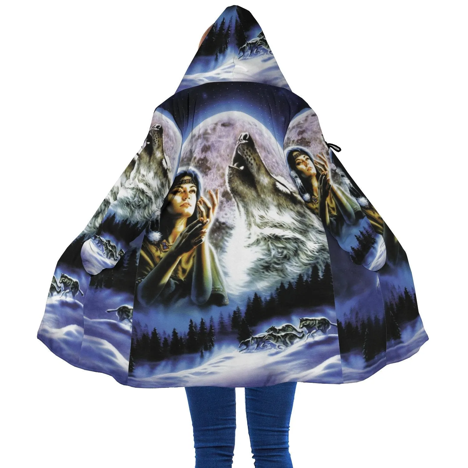Blue Beauty Wolf Cloak WCS