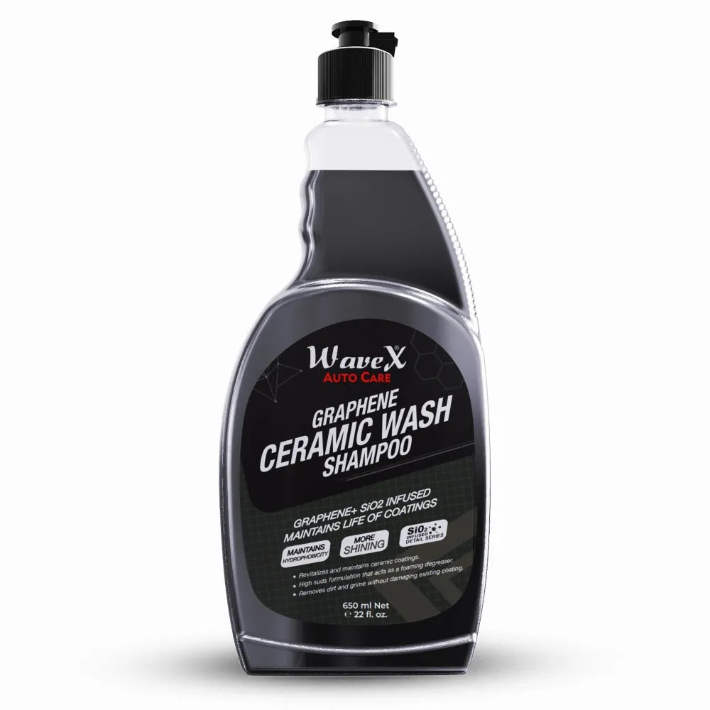 Ceramic Coating Maintenance Kit for Ceramic Coated Cars and Bikes | Consist of The WaveX 20 LTR Wash Bucket, Grit Safe, Lamb Wool Wash Mitt and Graphene Ceramic Wash Shampoo