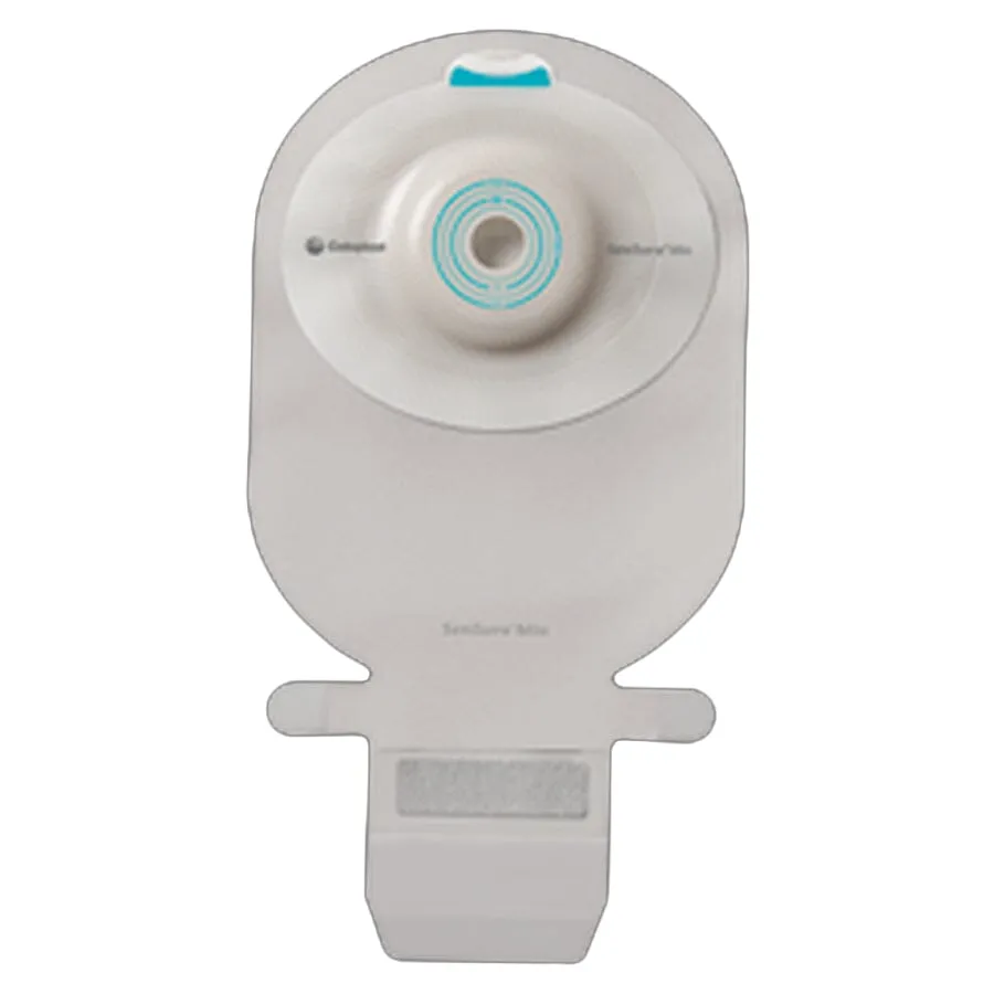 Coloplast SenSura® Mio Drainage Pouch, One-Piece, EasiClose™ Wide Outlet, Convex Deep, Opaque, Cut-To-Fit, Inspection Window, Filter, Maximum, 3/8'' x 1-3/4'' Stoma