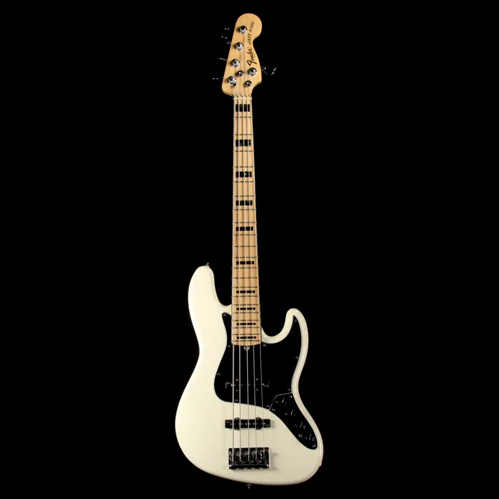 Fender American Deluxe V 5-String Jazz Bass Olympic White 2012