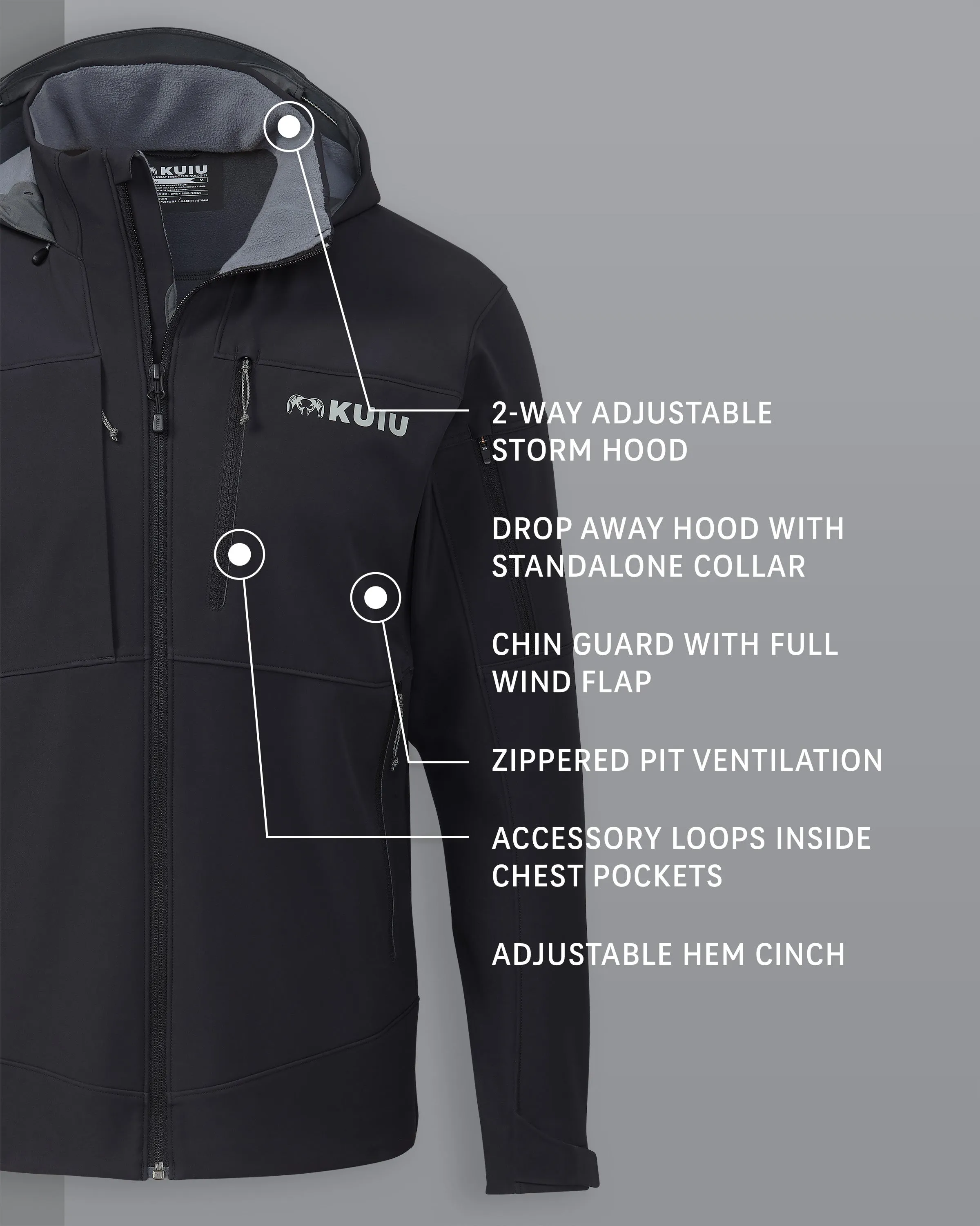 Guide PRO Hooded Jacket | Black