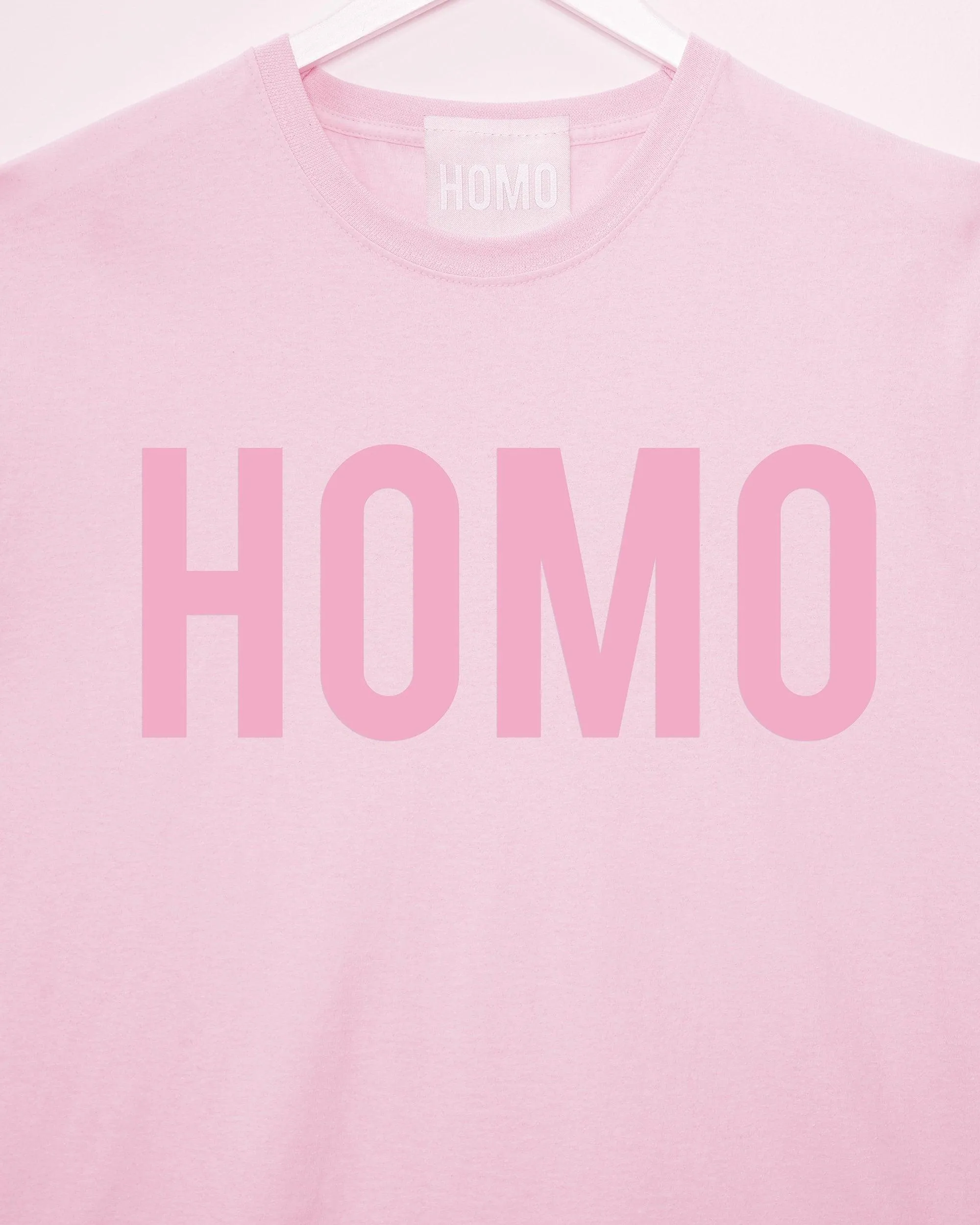 HOMO, pink on pink - sideless tee