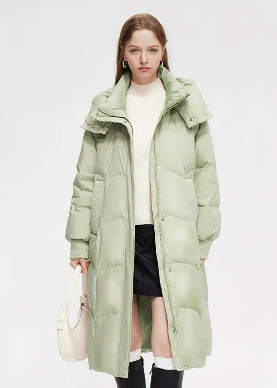 HOODED LONG DOWN JACKET