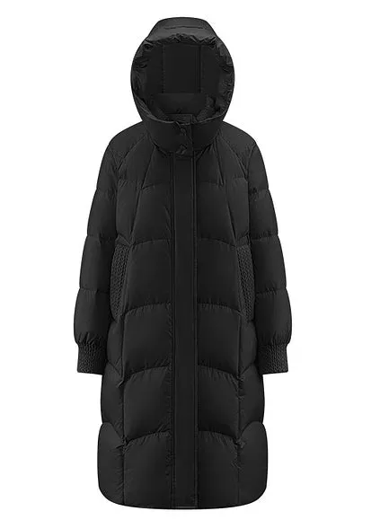 HOODED LONG DOWN JACKET