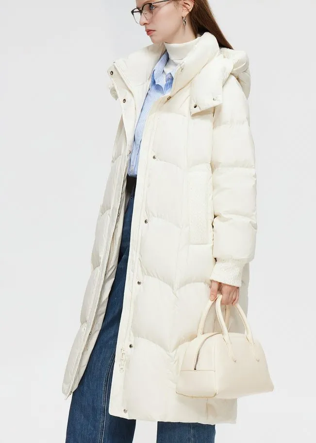 HOODED LONG DOWN JACKET