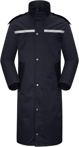 iCreek Raincoat Waterproof Long Rain Jacket Lightweight Rainwear Reflective with Packable Hood for Men Women Adults