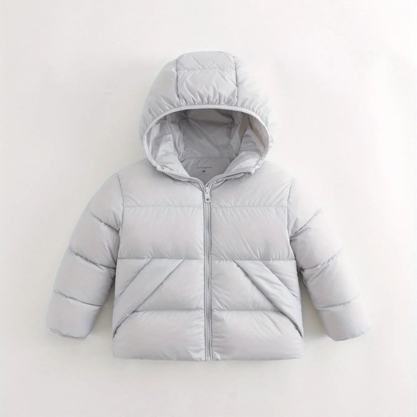 MARC&JANIE Kid's Outdoor Down Jacket, Light-weight Warm Zip Up Jacket, Boy's Clothes For Winter Outdoor, As Gift