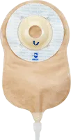 Marlen Manufacturing UltraLite™ One-piece Urostomy Pouch with Skin Shield™ Deep Convex Adhesive Skin Barrier and E-Z Drain Valve 1-1/4" Opening, 9-1/4" L x 5-3/4" W, Transparent, 16Oz, Odor-proof