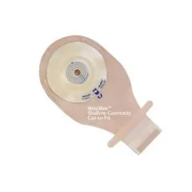 MiniMax Flat Pouch Cut-To-Fit 1/2" - 1-1/2" Transparent Backing with AquaTack Hydrocolloid Barrier and Kwick-Klose Fastener