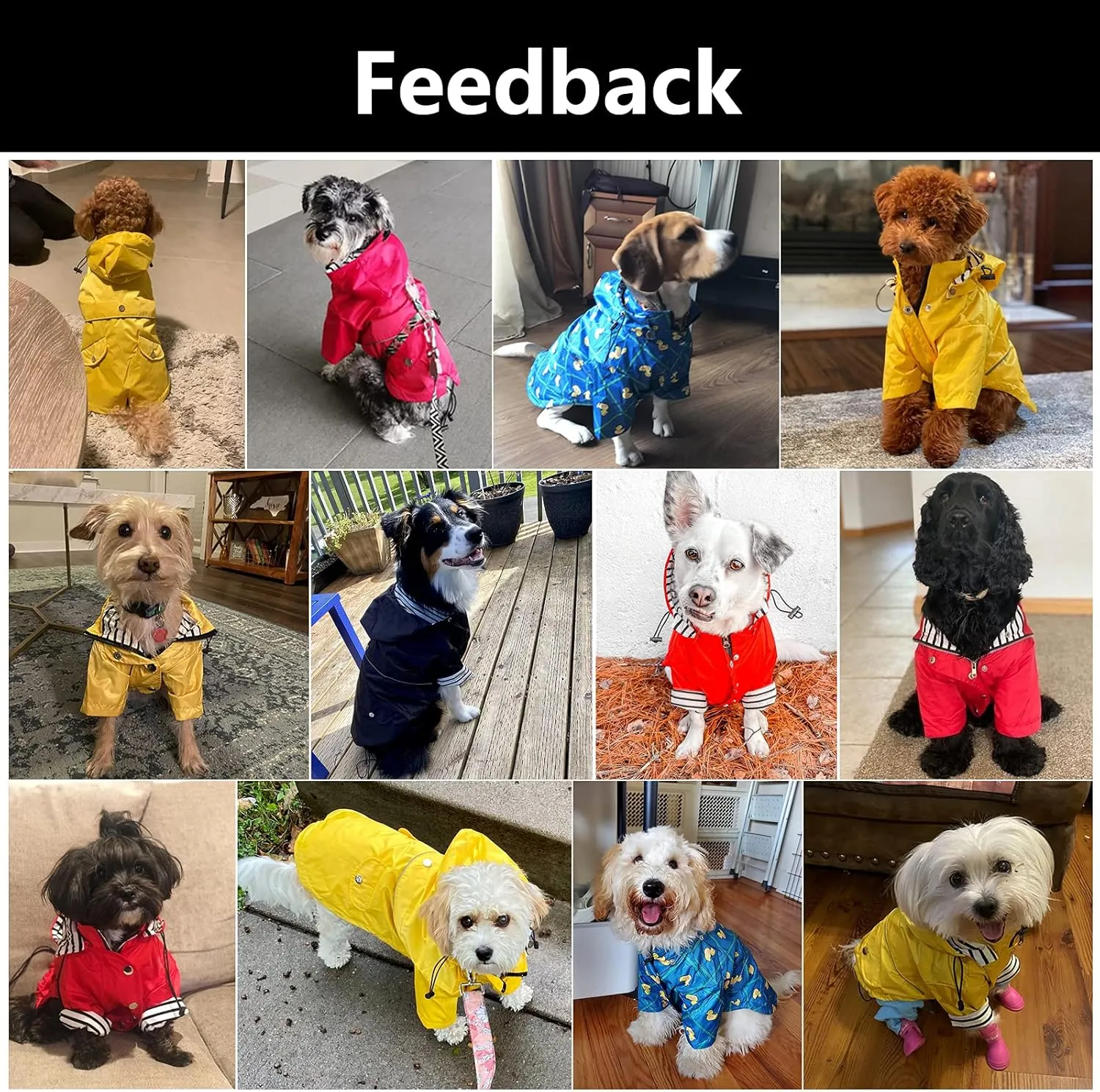 Morezi Dog Zip Up Raincoat with Reflective Buttons, Rain/Water Resistant, Adjustable Drawstring, Removable Hood, Raincoats with Legs 8lbs to 80lbs Available - Pink - M