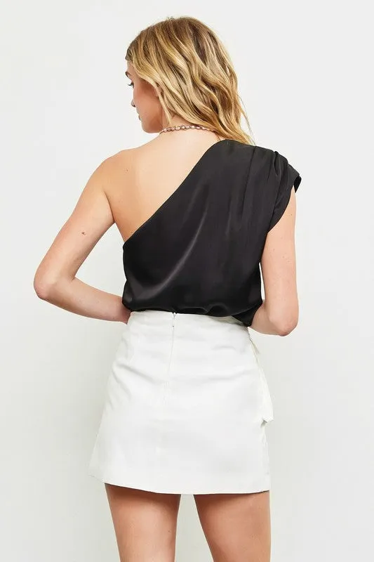 NEW!! Isabele One Shoulder Top in Black