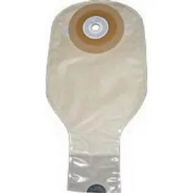 Nu-Hope One-Piece Post-Op Pre-Cut Adult Drainable Pouch with Nu-Comfort™ Barrier and Closure Clamp 1" Opening Round, 11" L x 5-3/4" W, 3-1/2" Adhesive Foam Pad, 24 oz, Odor-Proof