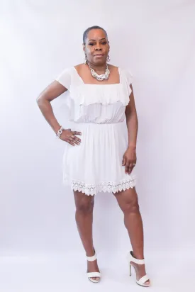 Off The Shoulder Ruffle Dress