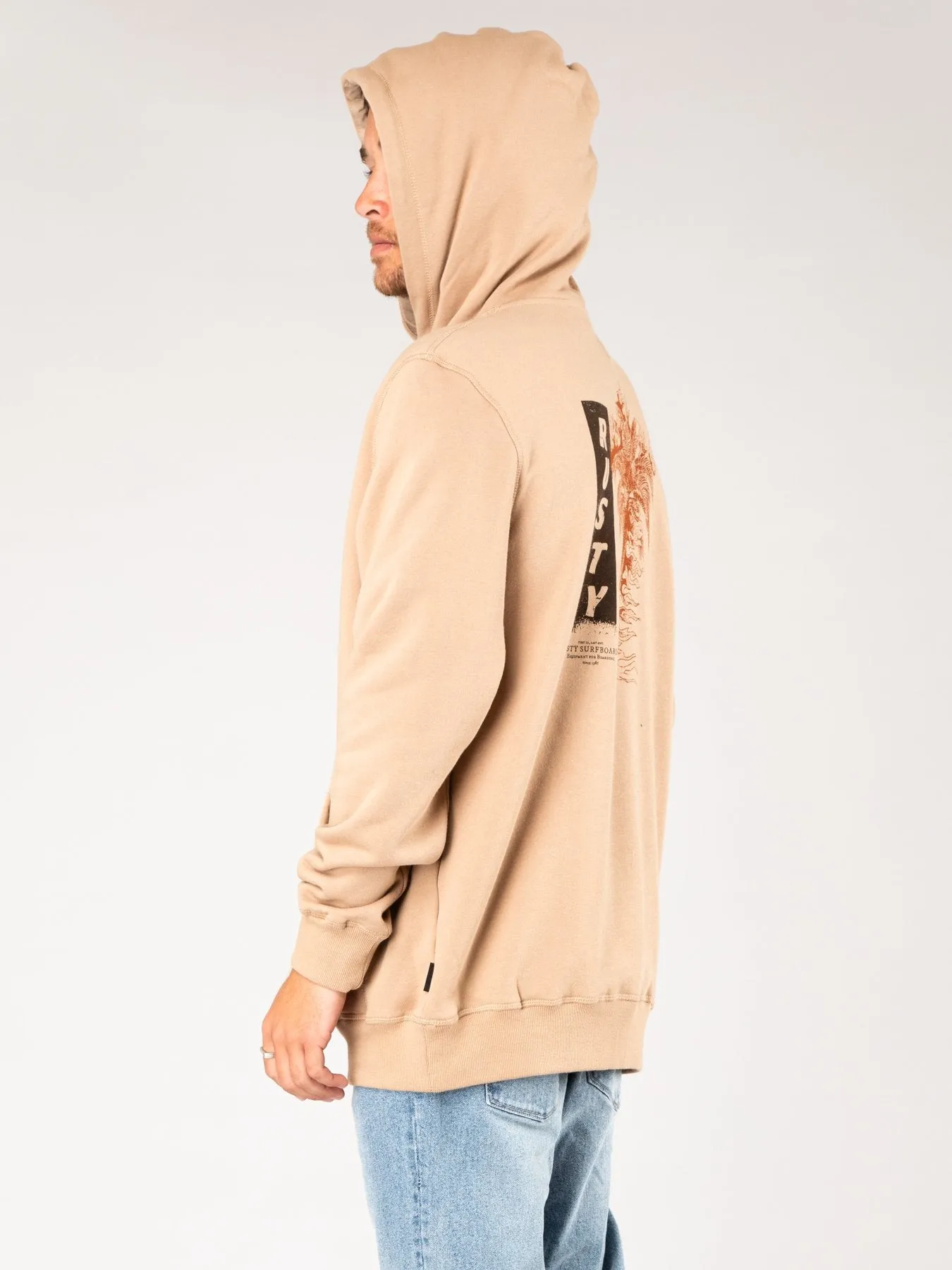 Painters Hooded Fleece - Light Fennel
