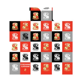 Personalised Swindon Town Adult Hooded Fleece Blanket