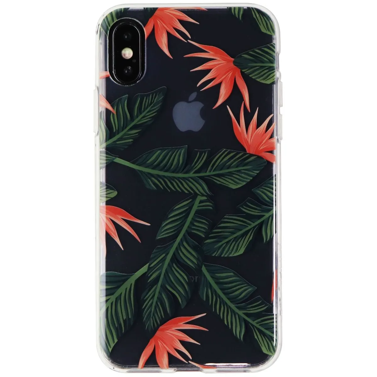 Platinum Hardshell Case for Apple iPhone X and XS Smartphones - Palm Trees/Clear