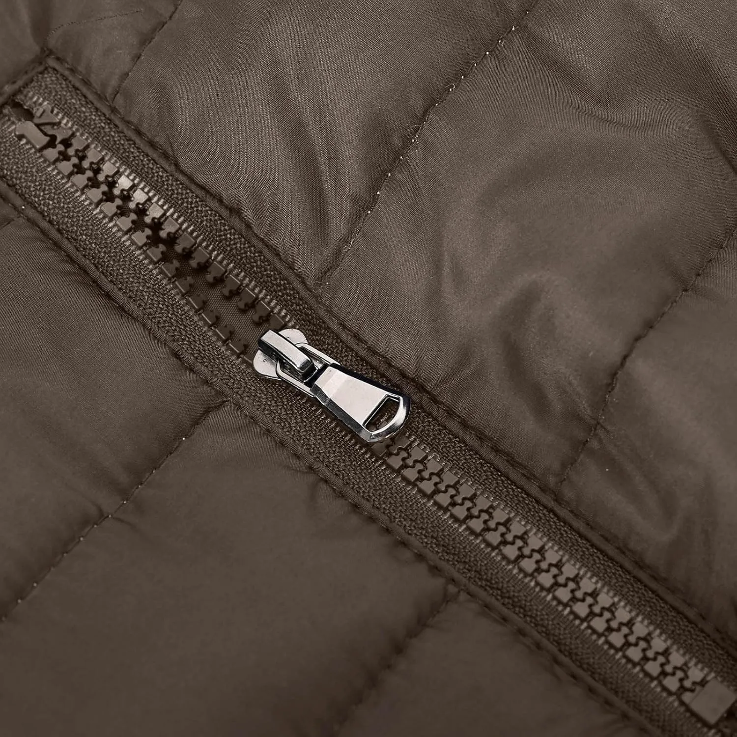 Puffer Jacket Men with Detachable Hood Packable Lightweight Down Jacket Zip up Quilted Jacket Warm Winter Jacket