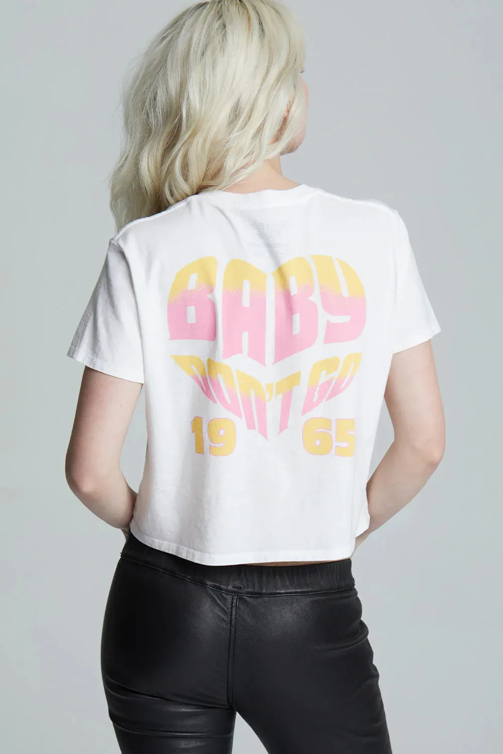 Recycled Karma Sonny & Cher Don't Go Crop Tee