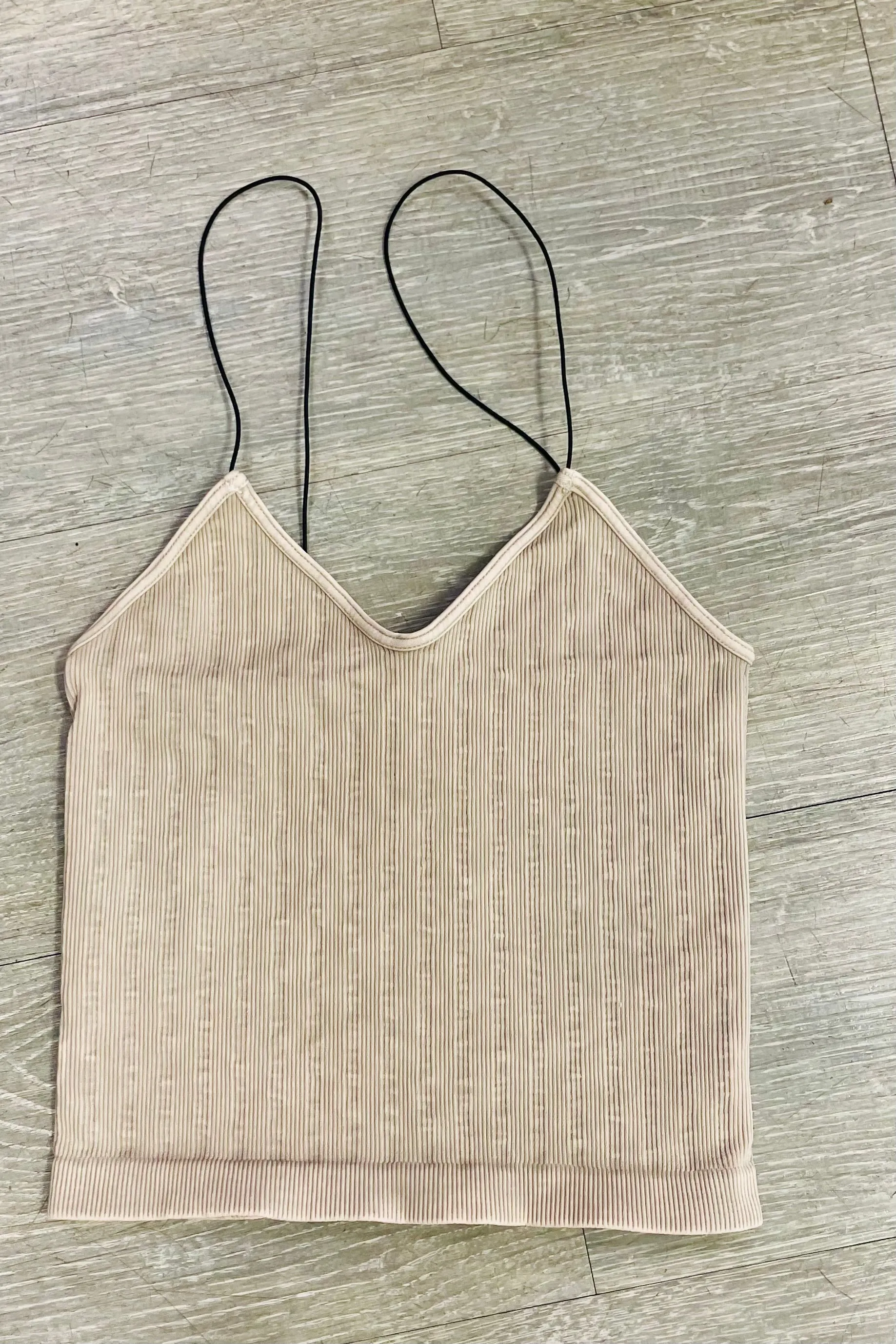 Simply Niki Vintage Ribbed Crop Top