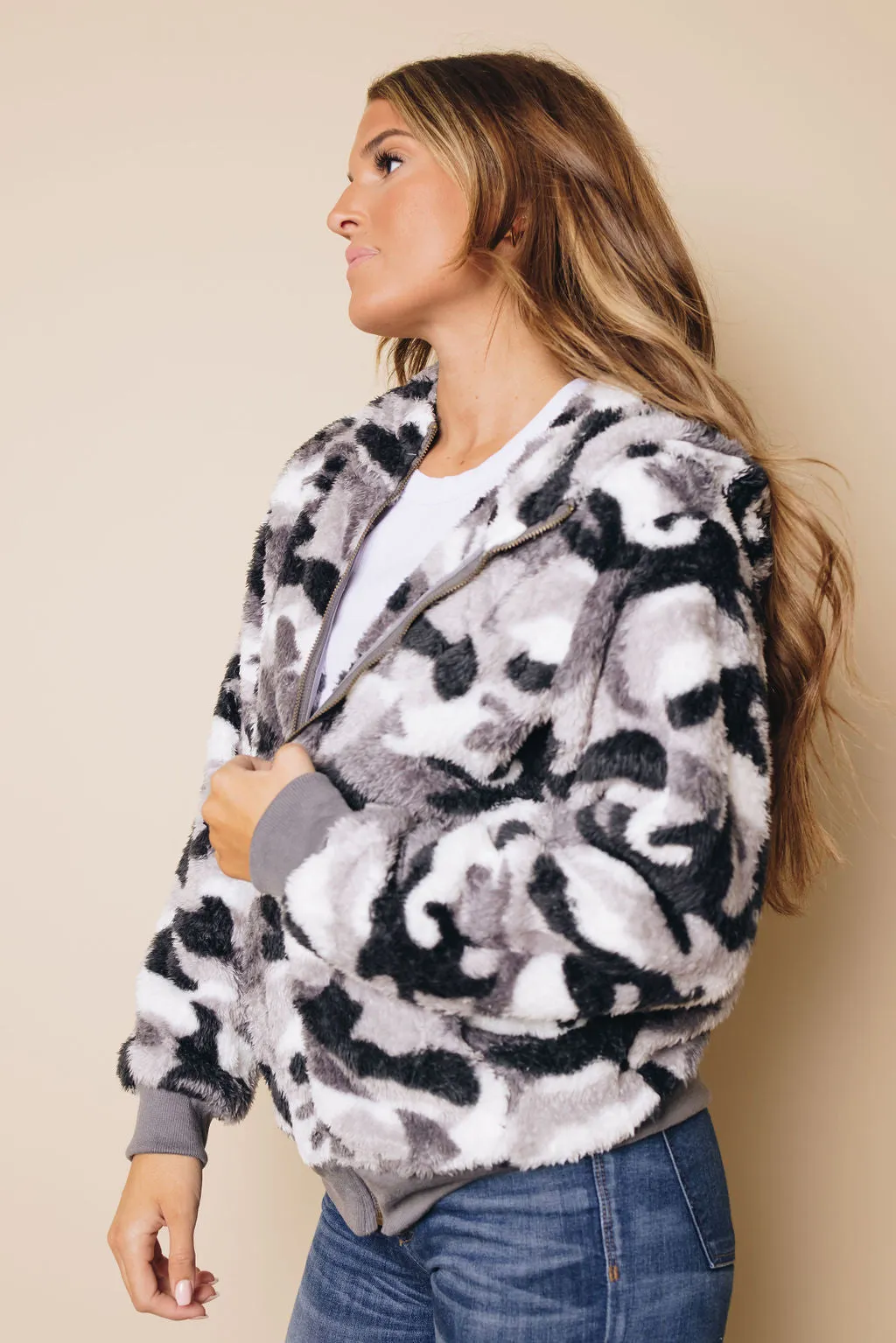 Tamy Fleece Hooded Coat