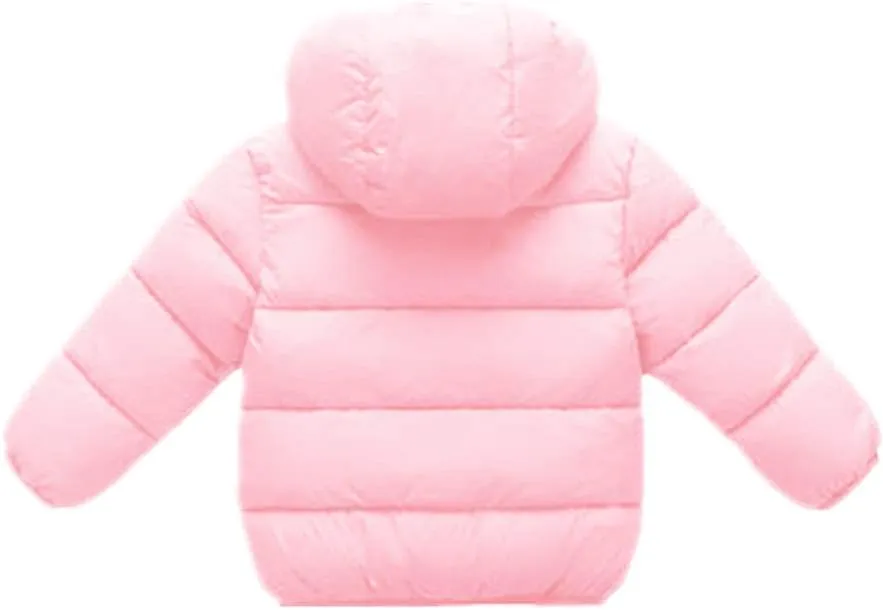 Toddler Baby Hooded Down Jacket Boys Girls Kids Thicken Warm Winter Coat Outerwear 1-7t