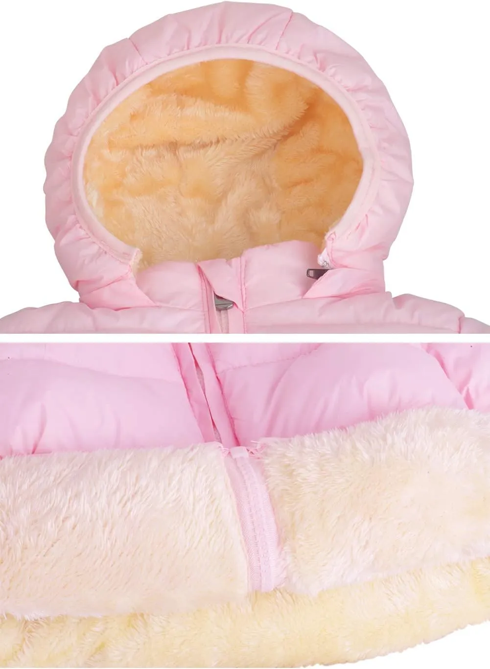 Toddler Baby Hooded Down Jacket Boys Girls Kids Thicken Warm Winter Coat Outerwear 1-7t