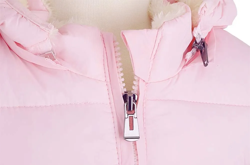 Toddler Baby Hooded Down Jacket Boys Girls Kids Thicken Warm Winter Coat Outerwear 1-7t