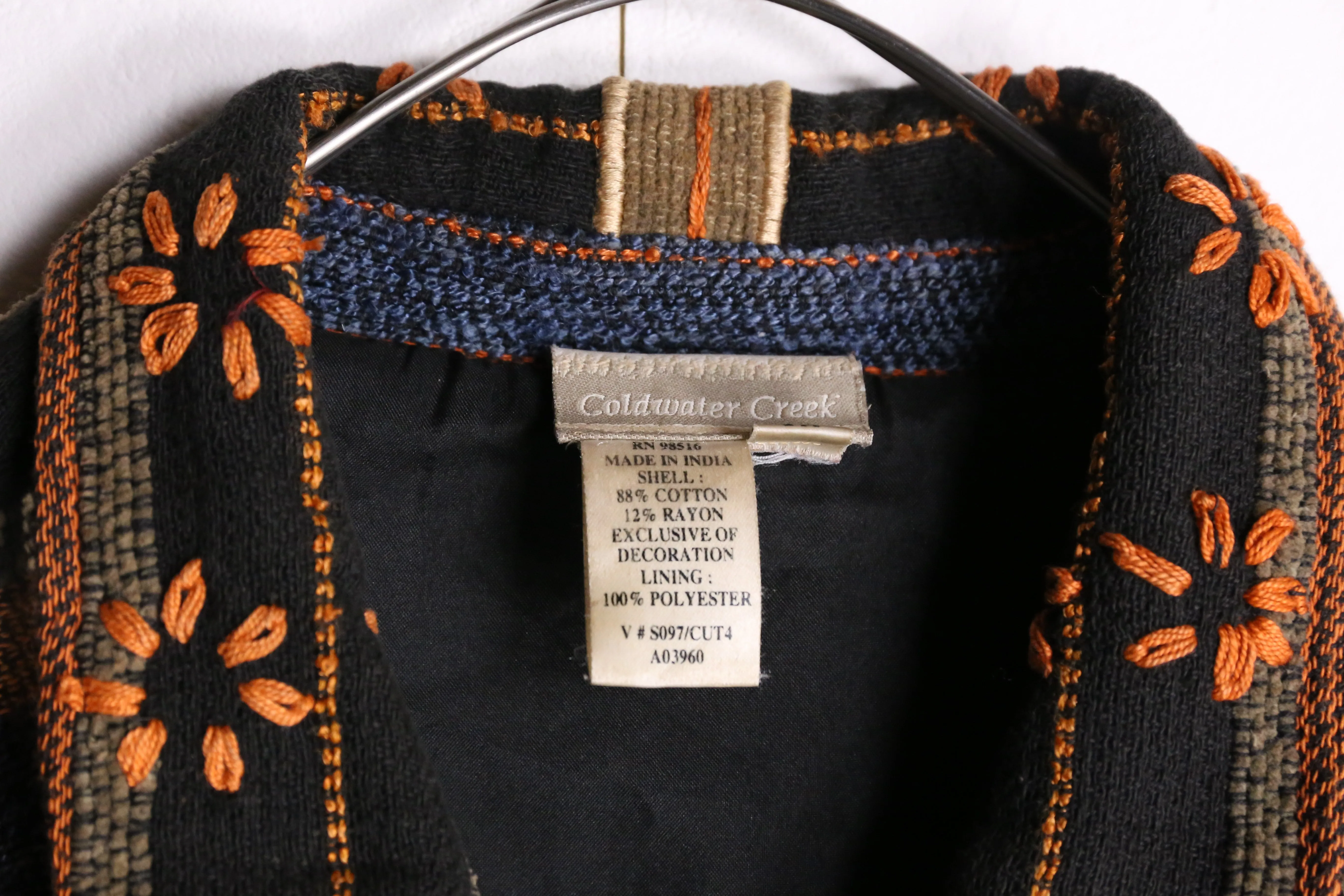 total pattern embroidery jacket