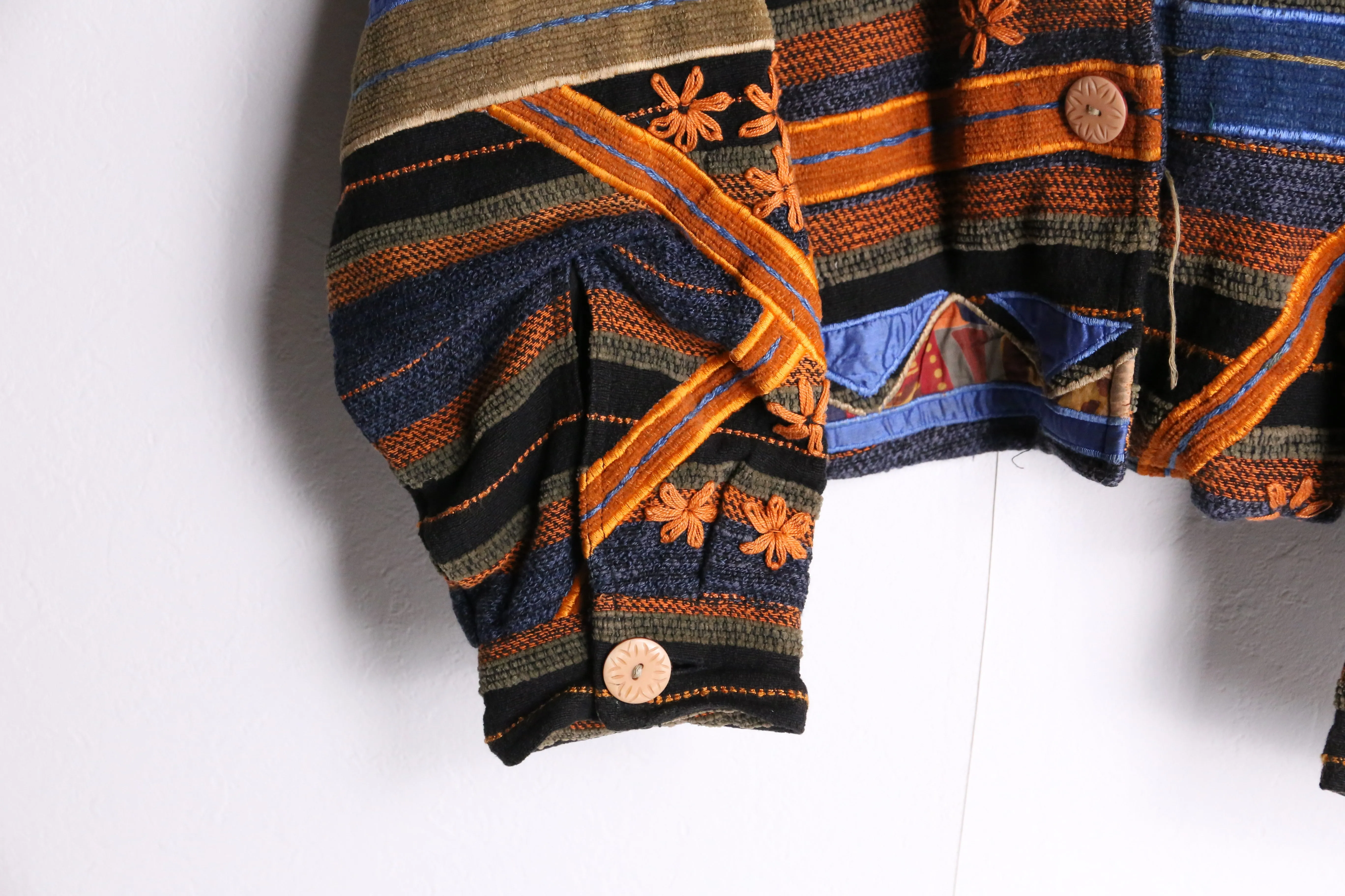 total pattern embroidery jacket