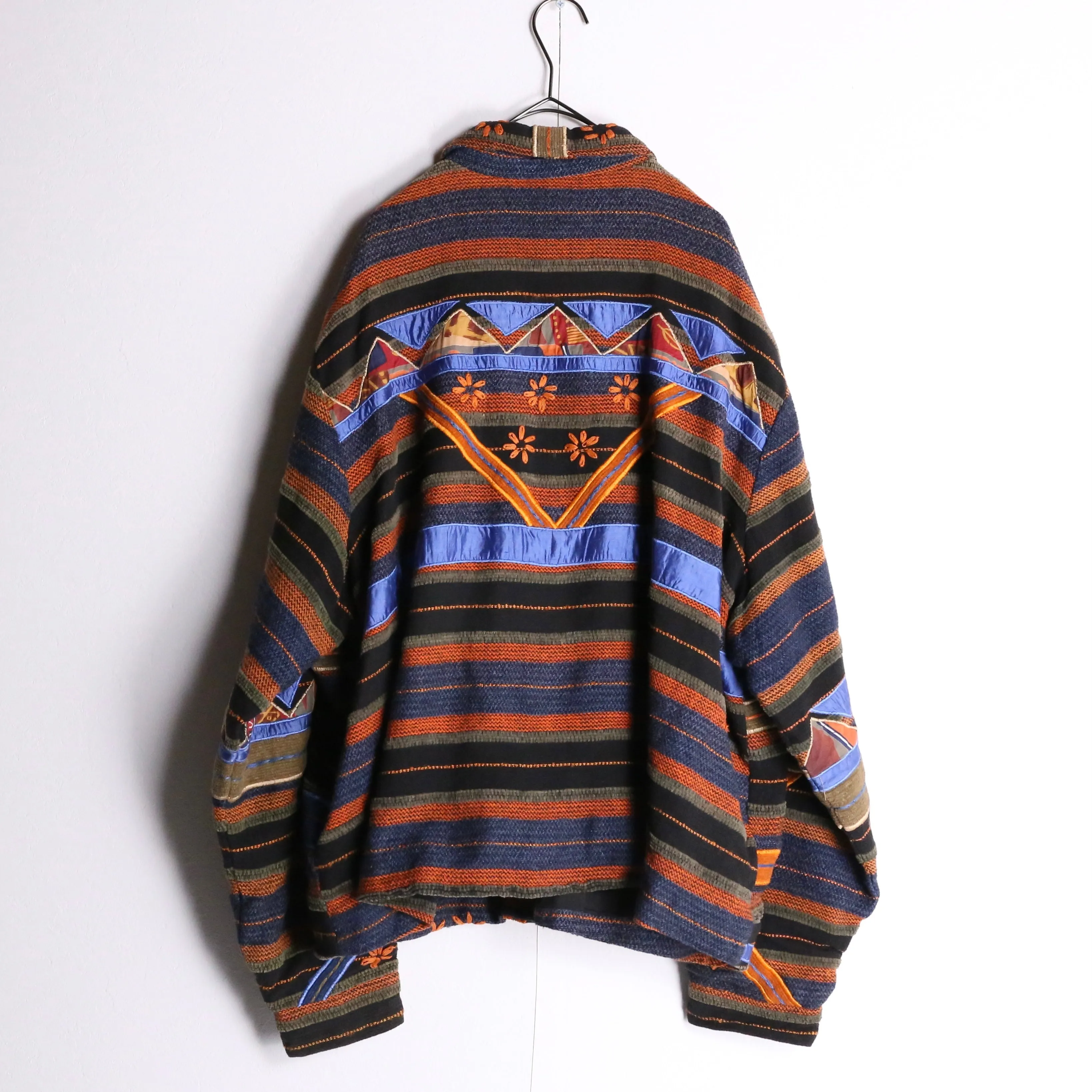 total pattern embroidery jacket