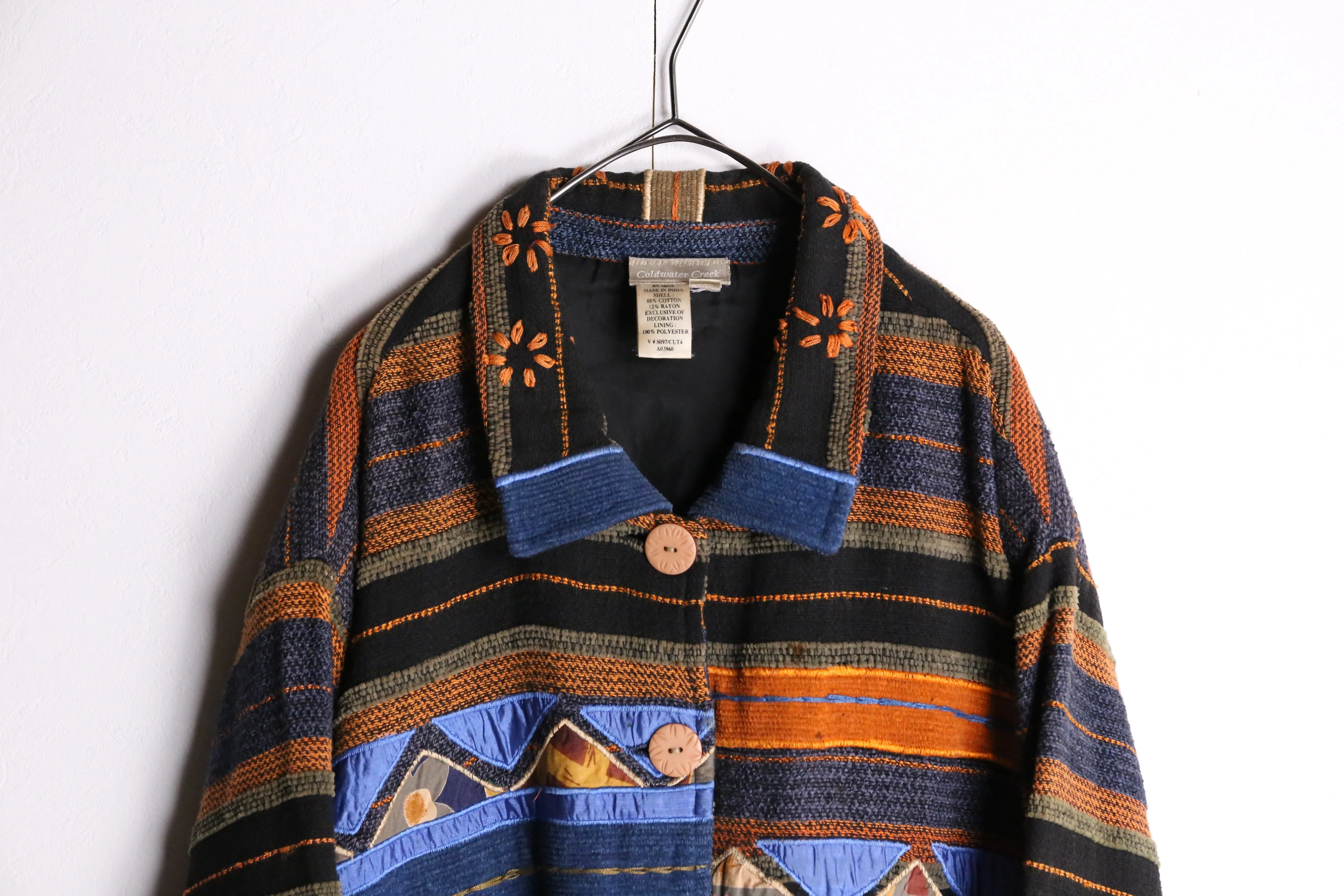 total pattern embroidery jacket