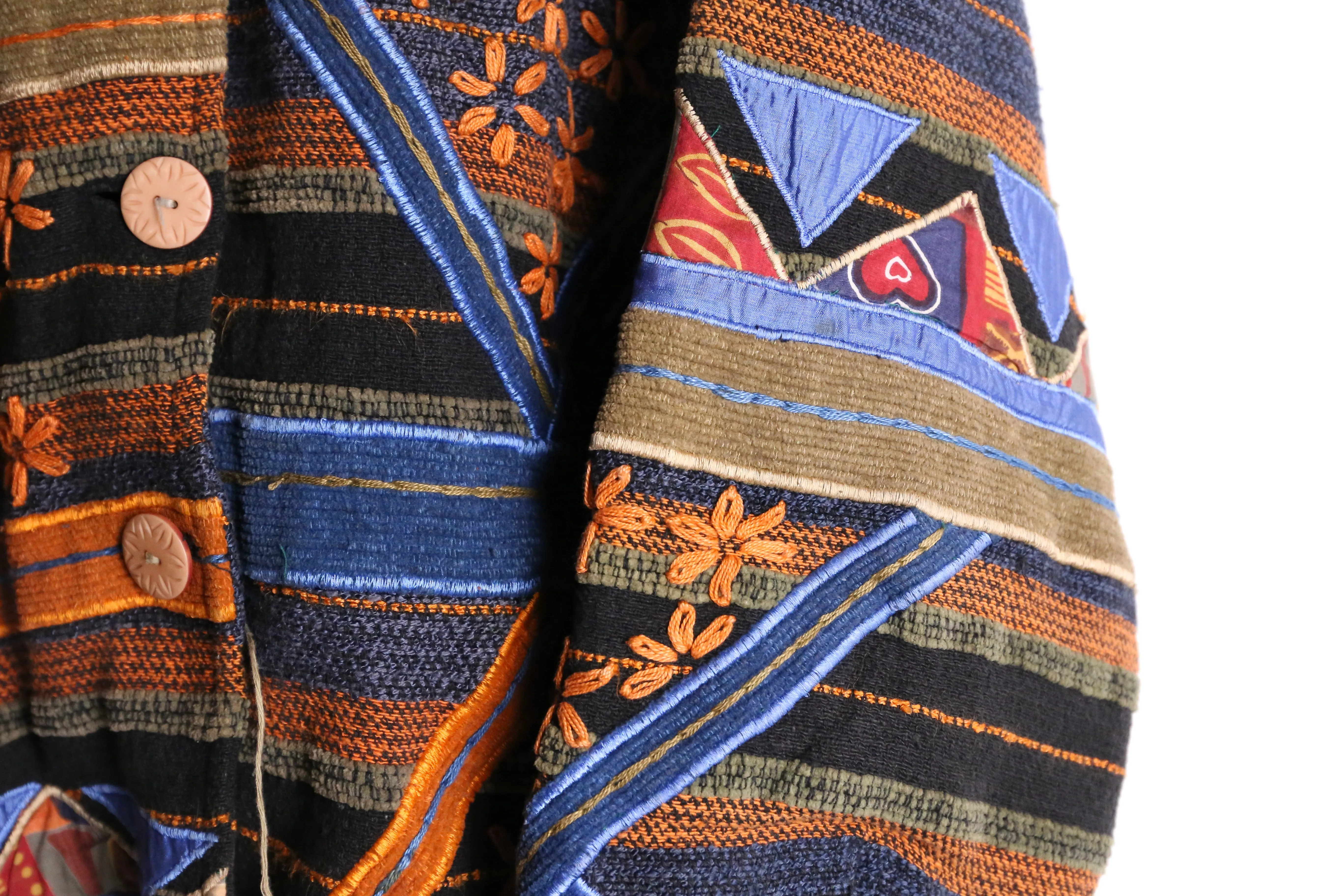 total pattern embroidery jacket