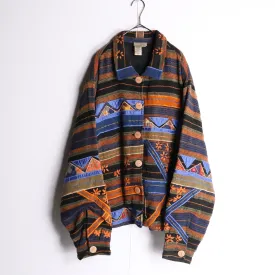 total pattern embroidery jacket