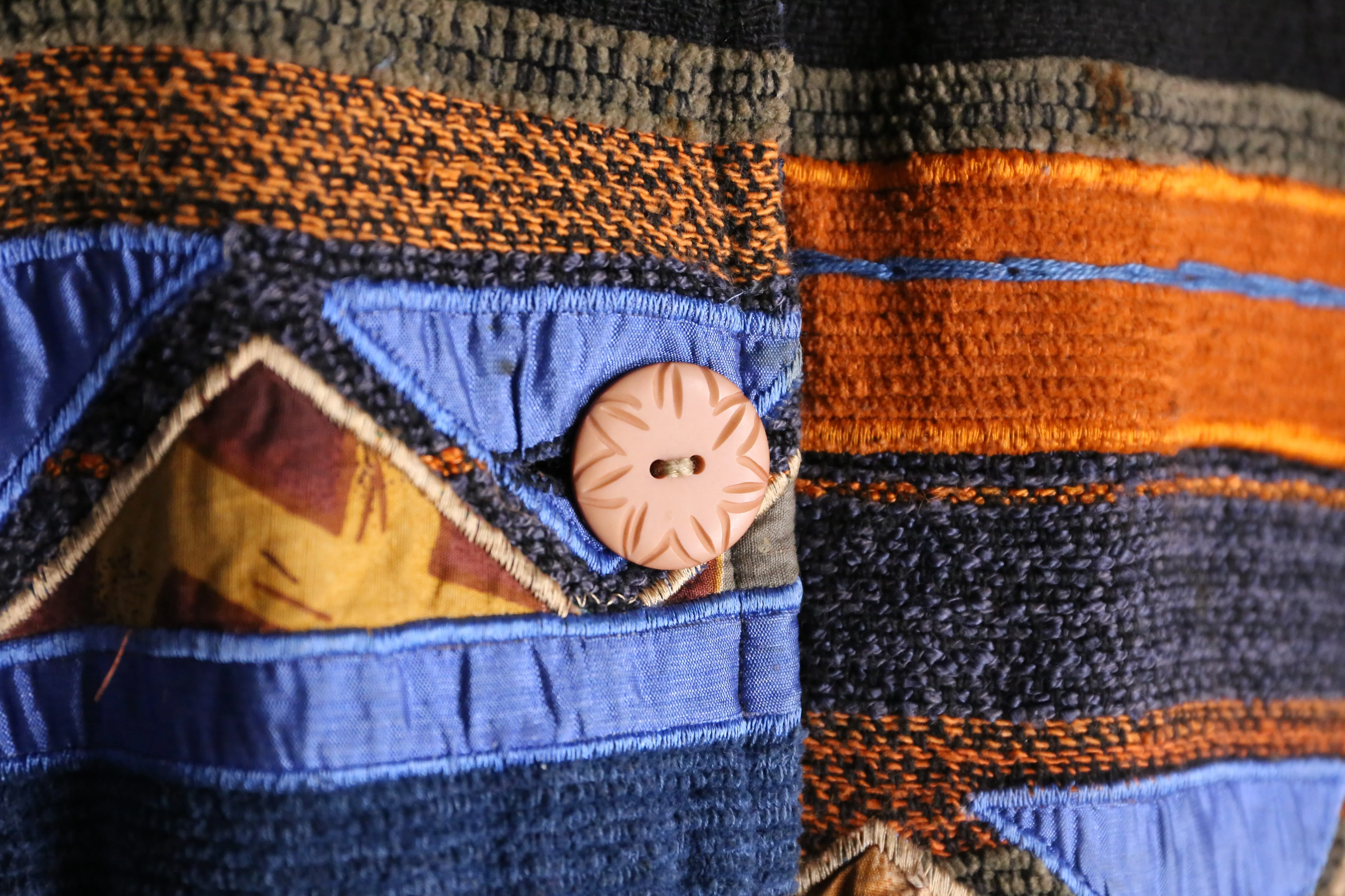 total pattern embroidery jacket