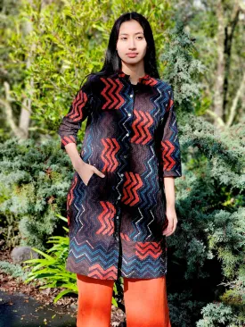 Yaza - Block Print Pintuck Duster