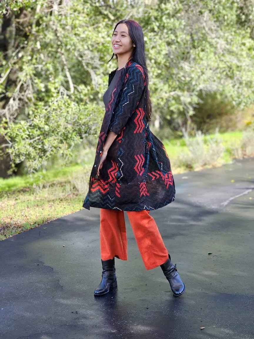 Yaza - Block Print Pintuck Duster
