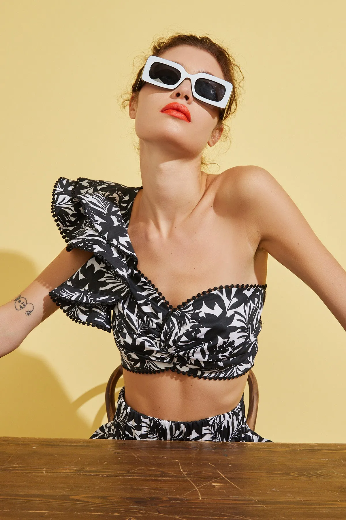 Zeha One Shoulder Bra Top